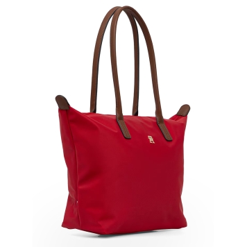 Τσάντα TOMMY HILFIGER TH Popette Monogram Tote 17711 Κόκκινο