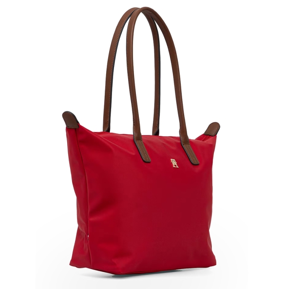 Τσάντα TOMMY HILFIGER TH Popette Monogram Tote 17711 Κόκκινο