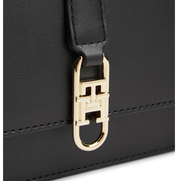 Τσάντα TOMMY HILFIGER TH Libre Flap Crossover 17723 Μαύρο Τσάντα TOMMY HILFIGER TH Libre Flap Crossover 17723 Μαύρο
