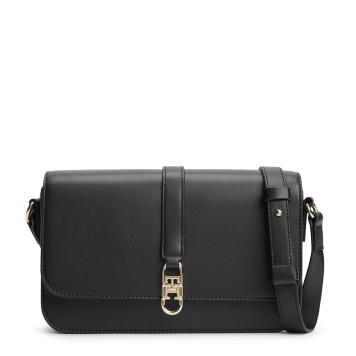 Τσάντα TOMMY HILFIGER TH Libre Flap Crossover 17723 Μαύρο