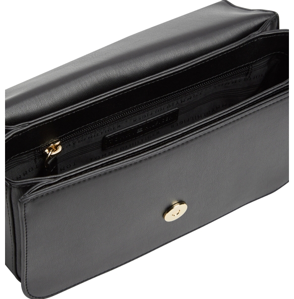 Τσάντα TOMMY HILFIGER TH Libre Flap Crossover 17723 Μαύρο Τσάντα TOMMY HILFIGER TH Libre Flap Crossover 17723 Μαύρο