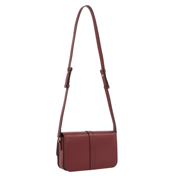 Τσάντα TOMMY HILFIGER TH Libre Flap Crossover 17723 Μπορντώ Τσάντα TOMMY HILFIGER TH Libre Flap Crossover 17723 Μπορντώ