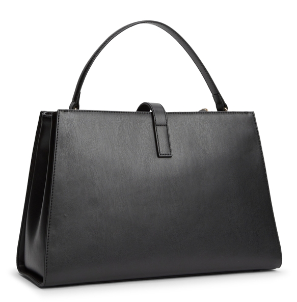 Τσάντα TOMMY HILFIGER TH Libre Monogram Satchel 17724 Μαύρο