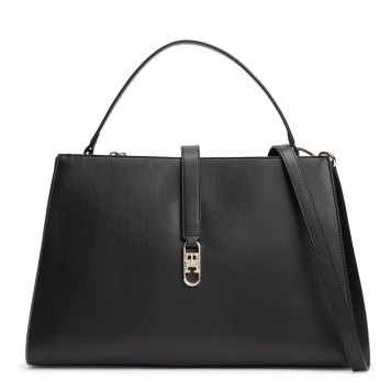 Τσάντα TOMMY HILFIGER TH Libre Monogram Satchel 17724 Μαύρο