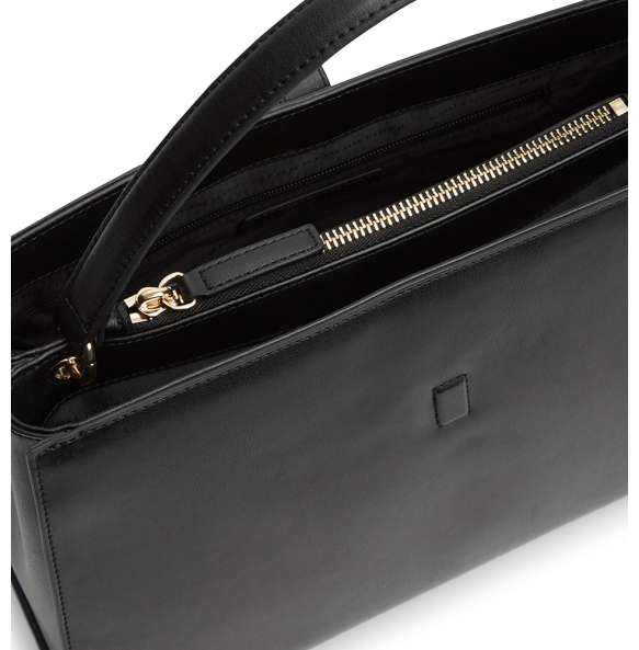 Τσάντα TOMMY HILFIGER TH Libre Monogram Satchel 17724 Μαύρο