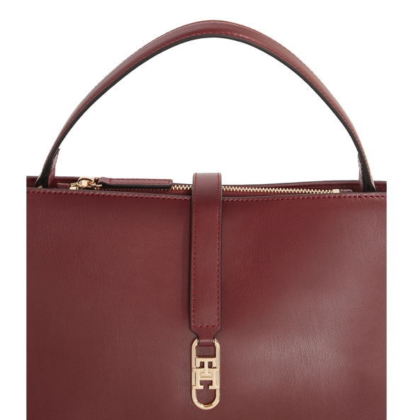 Τσάντα TOMMY HILFIGER TH Libre Satchel Crossbody 17724 Μπορντώ Τσάντα TOMMY HILFIGER TH Libre Satchel Crossbody 17724 Μπορντώ