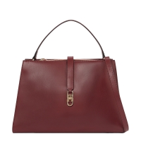 Τσάντα TOMMY HILFIGER TH Libre Satchel Crossbody 17724 Μπορντώ