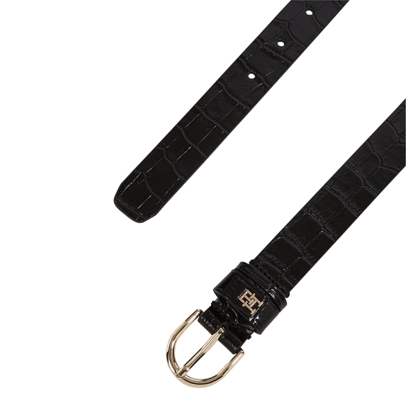 Ζώνη TOMMY HILFIGER Essential Effortless 2.5 Croc 17755 Μαύρο