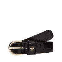 Ζώνη TOMMY HILFIGER Essential Effortless 2.5 Croc 17755 Μαύρο