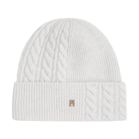 Σκουφάκι TOMMY HILFIGER Chic Fluffy Beanie 17784 Ανοιχτό Γκρι