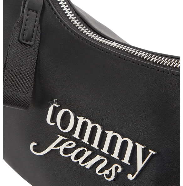 Τσάντα TOMMY HILFIGER Bold Script Shoulder Bag 17895 Μαύρο