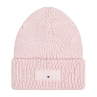 Σκουφάκι TOMMY HILFIGER TH Linear Logo Patch Beanie 17913 Ροζ