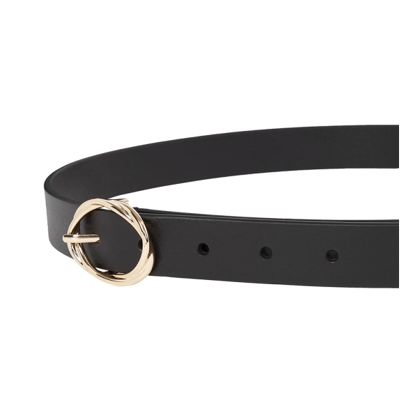 Ζώνη TOMMY HILFIGER TH Chic Twist Buckle 2.5 17932 Μαύρο