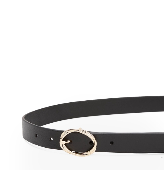 Ζώνη TOMMY HILFIGER TH Chic Twist Buckle 2.5 17932 Μαύρο