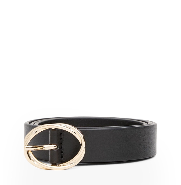 Ζώνη TOMMY HILFIGER TH Chic Twist Buckle 2.5 17932 Μαύρο