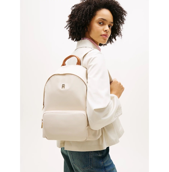 Σακίδιο TOMMY HILFIGER Popette Dome Backpack 17939 Εκρού