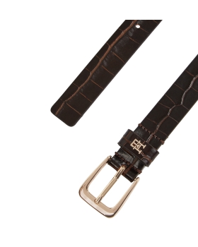 Ζώνη TOMMY HILFIGER TH Libre 2.5 Croc 17975 Καφέ Κροκό