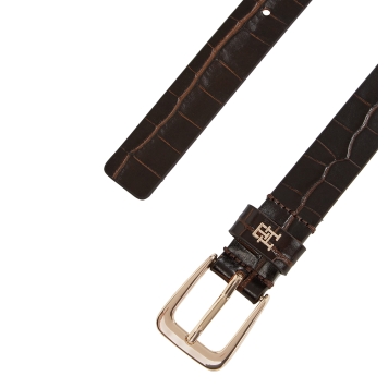 Ζώνη TOMMY HILFIGER TH Libre 2.5 Croc 17975 Καφέ Κροκό