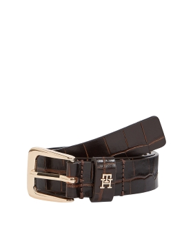 Ζώνη TOMMY HILFIGER TH Libre 2.5 Croc 17975 Καφέ Κροκό
