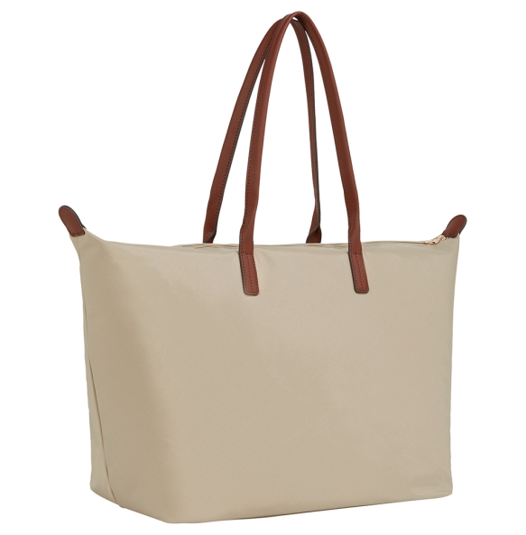 Τσάντα TOMMY HILFIGER TH Popette Maxi Tote 17996 Μπεζ Τσάντα TOMMY HILFIGER TH Popette Maxi Tote 17996 Μπεζ