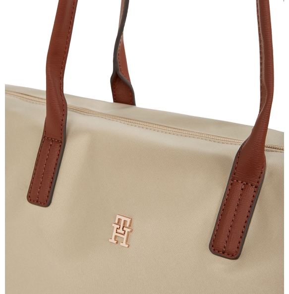Τσάντα TOMMY HILFIGER TH Popette Maxi Tote 17996 Μπεζ Τσάντα TOMMY HILFIGER TH Popette Maxi Tote 17996 Μπεζ