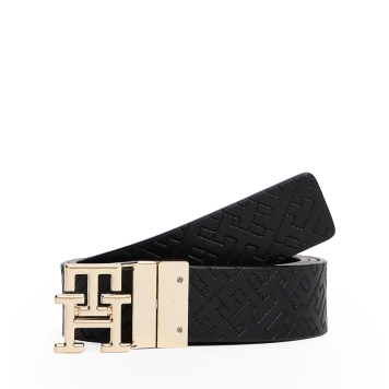 Ζώνη TOMMY HILFIGER TH Modern Rev 3.0 18019 Μαύρο