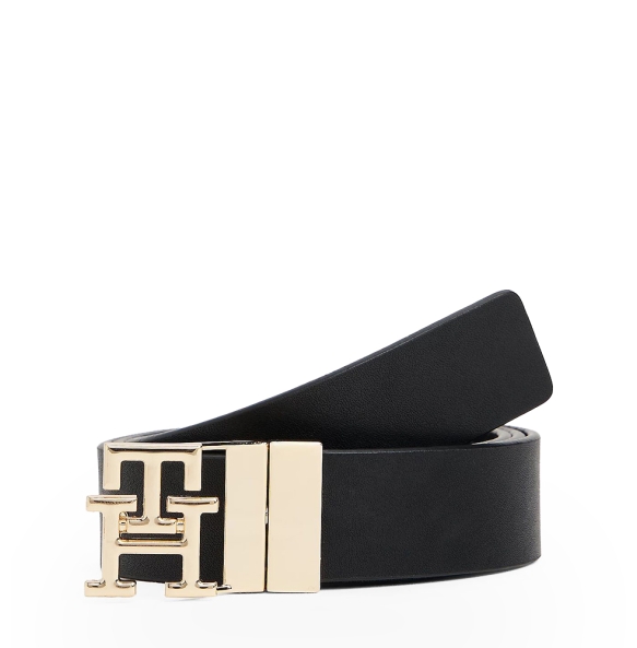 Ζώνη TOMMY HILFIGER TH Modern Rev 3.0 18019 Μαύρο