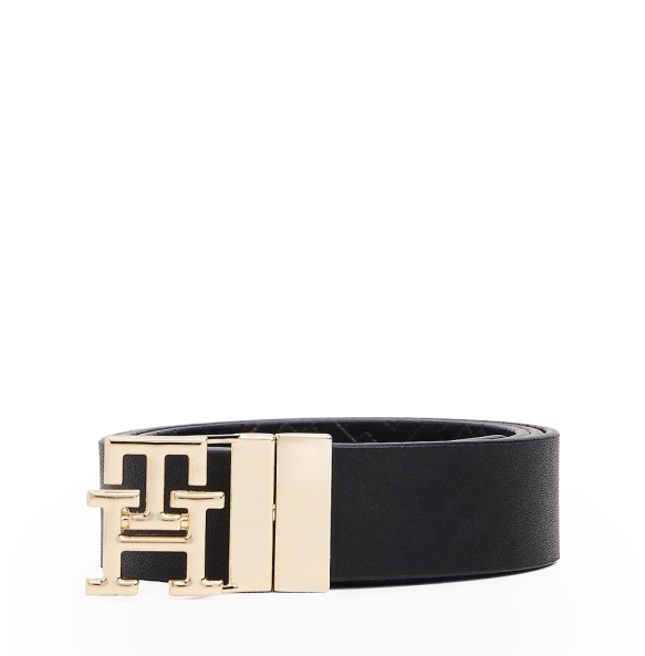 Ζώνη TOMMY HILFIGER TH Modern Rev 3.0 18019 Μαύρο