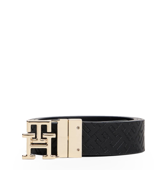 Ζώνη TOMMY HILFIGER TH Modern Rev 3.0 18019 Μαύρο