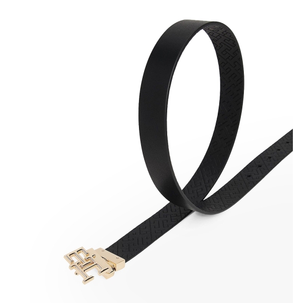 Ζώνη TOMMY HILFIGER TH Modern Rev 3.0 18019 Μαύρο
