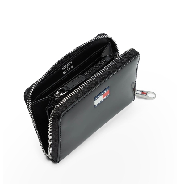 Πορτοφόλι TOMMY HILFIGER Essential Zip Around 18090 Μαύρο Πορτοφόλι TOMMY HILFIGER Essential Zip Around 18090 Μαύρο