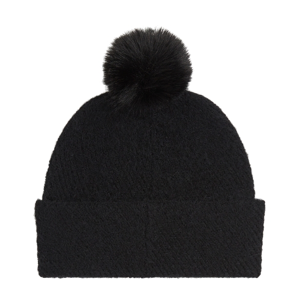 Σκουφάκι TOMMY HILFIGER TH Pom Pom Beanie 18178 Μαύρο