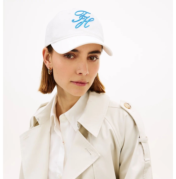 Kαπέλο TOMMY HILFIGER TH Embroidered Baseball Cap 18338 Λευκό Kαπέλο TOMMY HILFIGER TH Embroidered Baseball Cap 18338 Λευκό