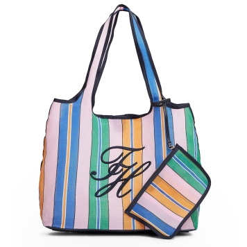 Τσάντα TOMMY HILFIGER TH Summer Tote Mesh18397 Πολύχρωμη