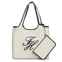 Τσάντα TOMMY HILFIGER TH Summer Tote Canvas 18398 Μπεζ