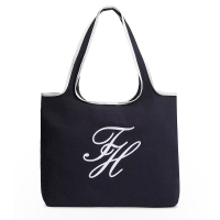 Τσάντα TOMMY HILFIGER TH Summer Tote Canvas 18398 Μπλε
