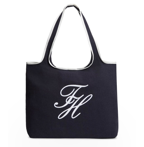 Τσάντα TOMMY HILFIGER TH Summer Tote Canvas 18398 Μπλε