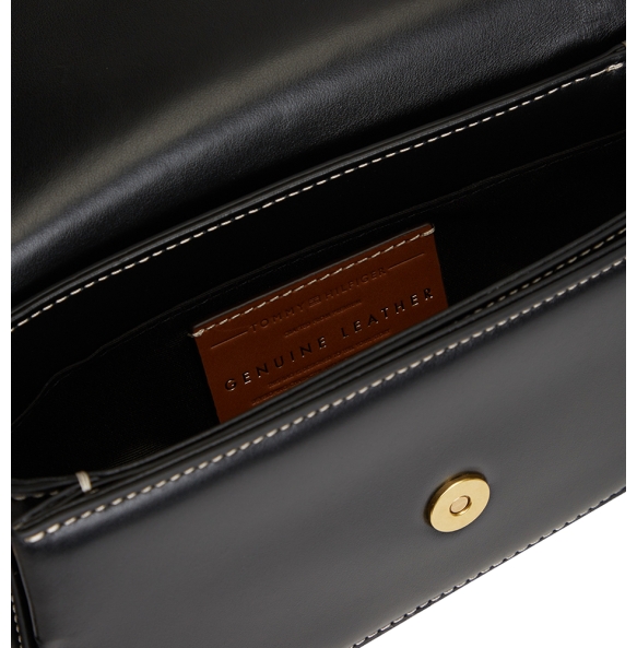 Τσάντα TOMMY HILFIGER TH Script Flap Crossover 18399 Μαύρο