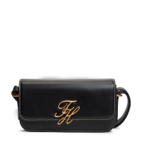 Τσάντα TOMMY HILFIGER TH Script Flap Crossover 18399 Μαύρο