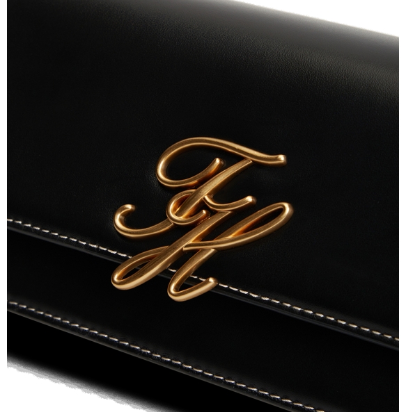 Τσάντα TOMMY HILFIGER TH Script Flap Crossover 18399 Μαύρο