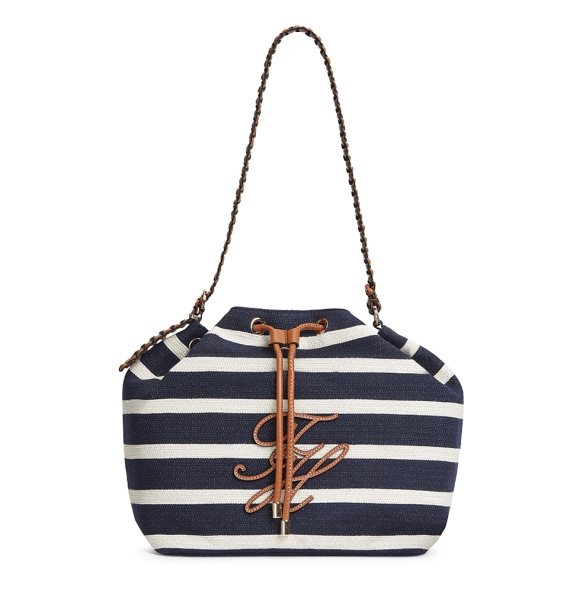 Τσάντα TOMMY HILFIGER TH Summer Bucket Stripe 18401 Μπλε Τσάντα TOMMY HILFIGER TH Summer Bucket Stripe 18401 Μπλε