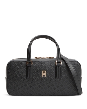 Τσάντα TOMMY HILFIGER TH Daily Crossover Monogram 18415 Μαύρο