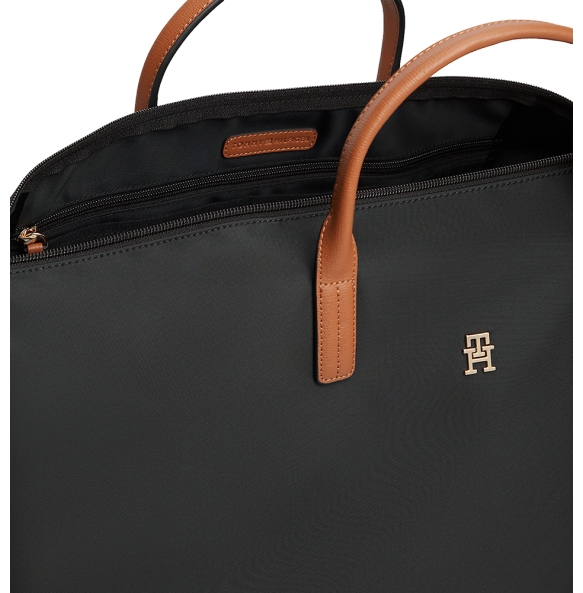 Τσάντα TOMMY HILFIGER TH Popette Weekender 18425 Μαύρο