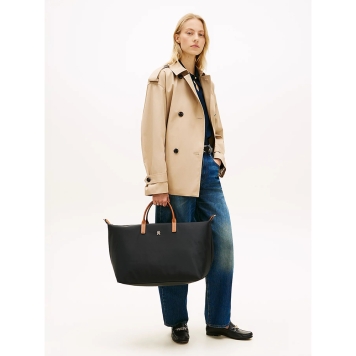 Τσάντα TOMMY HILFIGER TH Popette Weekender 18425 Μαύρο