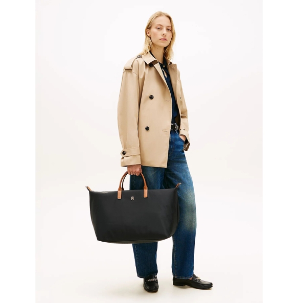 Τσάντα TOMMY HILFIGER TH Popette Weekender 18425 Μαύρο