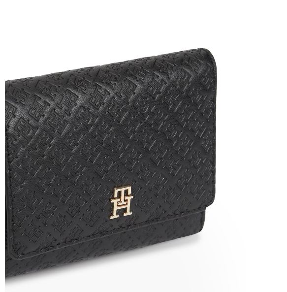 Πορτοφόλι TOMMY HILFIGER TH Icon Trifold Mono18484 Μαύρο
