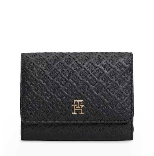 Πορτοφόλι TOMMY HILFIGER TH Icon Trifold Mono18484 Μαύρο