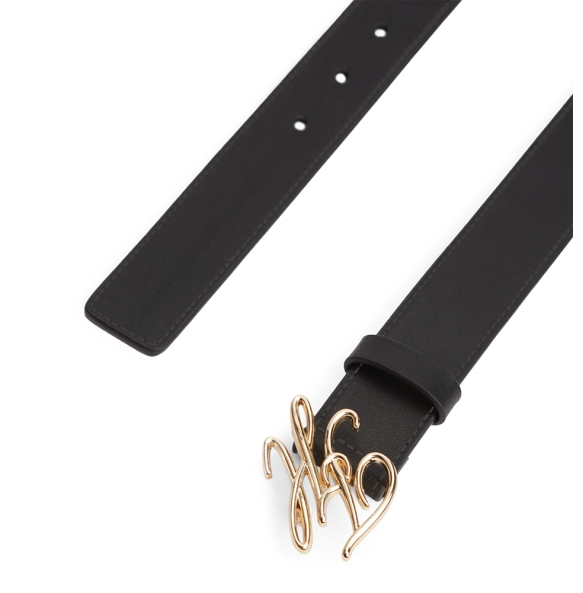 Ζώνη TOMMY HILFIGER TH Script 3.0 18568 Μαύρο