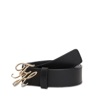 Ζώνη TOMMY HILFIGER TH Script 3.0 18568 Μαύρο