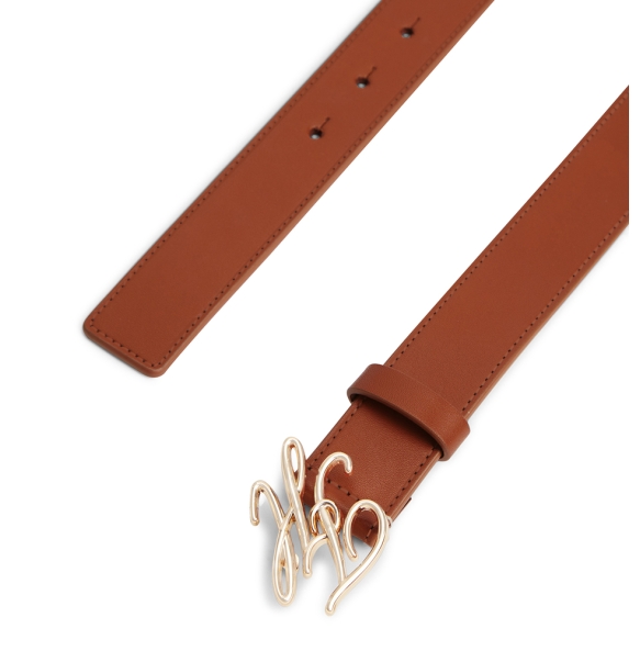 Ζώνη TOMMY HILFIGER TH Script 3.0 18568 Καφέ